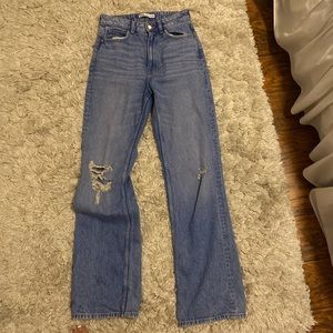 zara straight leg jeans
